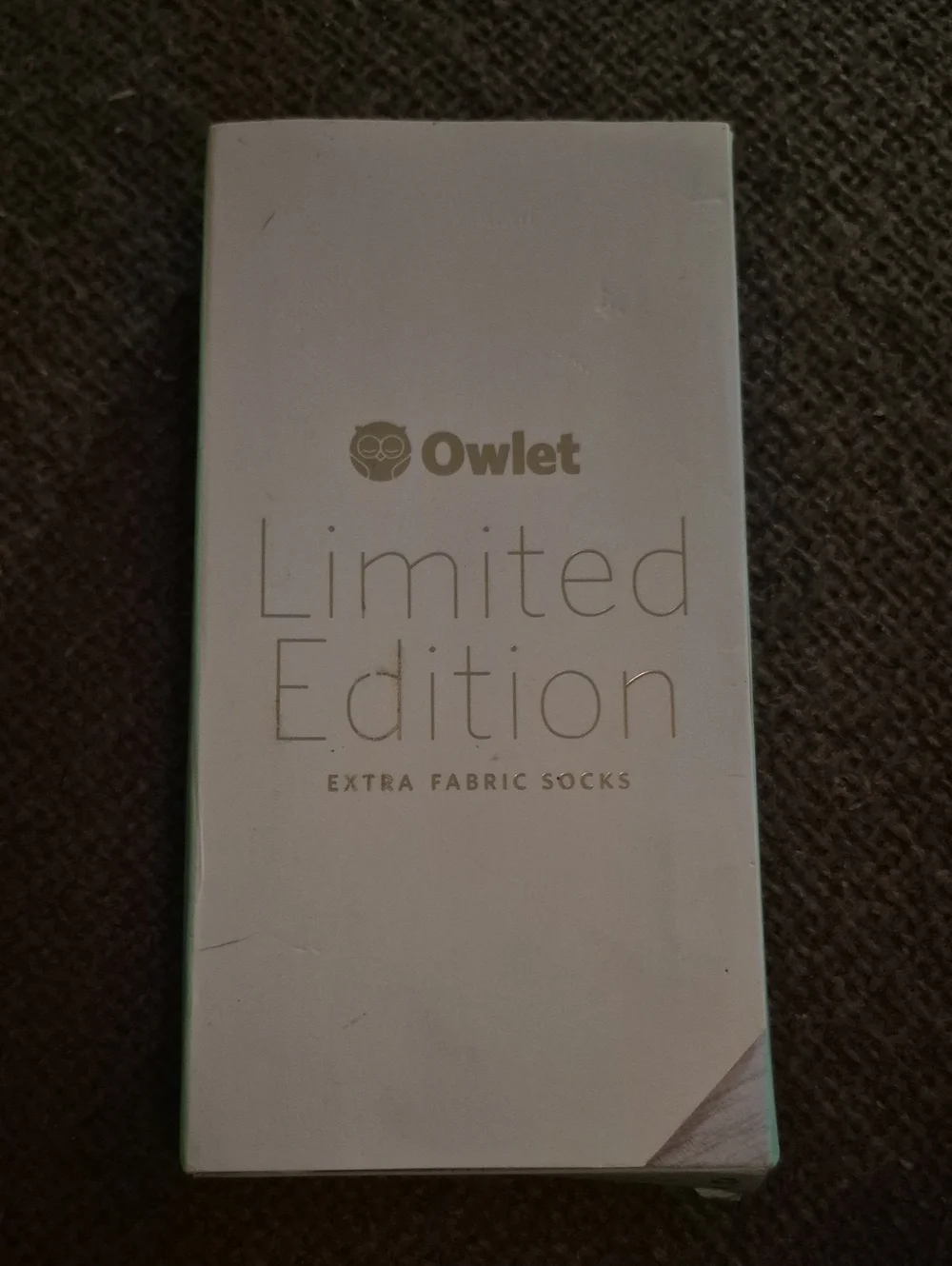 2 Pair OWLET limited Edition Extra Fabric Smart Socks Size 1 + Size 2 No Sensor